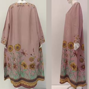 Pijamas de dos piezas de rayón populares para mujer, camisones de manga larga con pantalones largos, estilo de verano de uso diario - Product Image 6