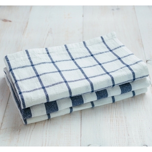 Serviettes de cuisine professionnelles d'Inde, design à carreaux, super absorbantes, en coton. - Product Image 5