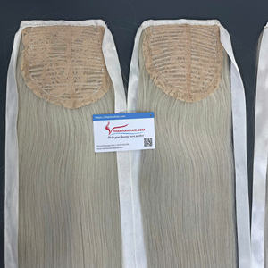 Extensions de cheveux naturels ondulés de qualité supérieure tendance 2026, nuances argentées, cheveux humains vietnamiens, lisses et sans nœuds - Product Image 3