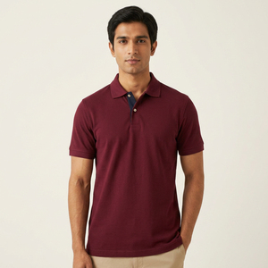 Polo Premium pour Homme en Mélange de Coton, Tissu Respirant et Doux, Personnalisation de Marque, Fabricant et Fournisseur de Vêtements OEM ODM - Product Image 1