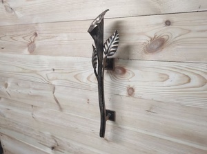 Décoration murale en fer forgé galvanisé traditionnel Iron Nature, avec motifs de roses et de feuilles, pour une utilisation en intérieur et en extérieur - Product Image 2