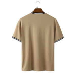 T-shirts décontractés pour hommes, style ringer, streetwear, coupe ample, personnalisables avec votre marque et logos, pour usage quotidien, OEM - Product Image 2