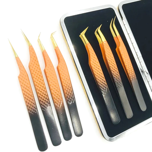 Pince à cils en fibre avec logo personnalisé, pince à cils Nano Grip 45 pour extension de cils, pince à cils avec logo personnalisé - Product Image 6