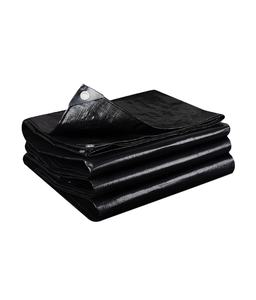 Lona de HDPE Negra Resistente, Impermeable, con Ojales Tejidos, Resistente al Calor, para Uso en Construcción y Exteriores - Product Image 6