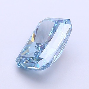 Diamant CVD bleu vif taille Radiant, pureté VVS2, finition excellente, pierre libre certifiée, qualité de luxe, gemme. - Product Image 3