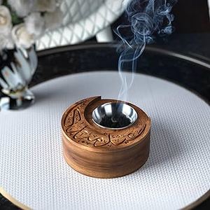 Newest Design Sandalwood Incense <b>Burner</b> Metal Aromatic Diffuser With Brass Insert <b>For</b> Aromatherapy Use All Season - Product Image 2