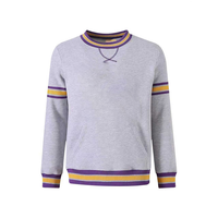 Sweat-shirt à col rond avec poches Prairie View A&M gris chiné personnalisé – Vente en gros, approvisionnement en vêtements en vrac, sourcing pour acheteurs en gros