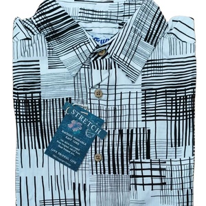 <b>Men's</b> 100% Cotton <b>Satin</b> Short Sleeve <b>Shirt</b> Casual Solid Pattern Breathable Eco-Friendly Anti-Pilling Turn-down Collar Perfect - Product Image 2