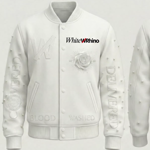 Veste universitaire personnalisée brodée, manches en cuir PU, style Letterman, mélange de laine, vente en gros - Product Image 1