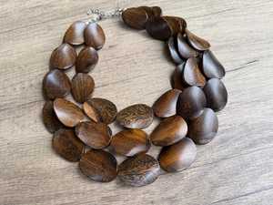 Natural Wooden Pendant Necklace for Women Handcrafted Eco Friendly Boho Style Jewelry Lightweight Ethnic Fashion Gift <b>Wall</b> <b>Signs</b> - Product Image 2