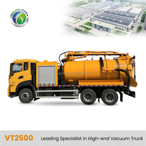 Véhicule d'aspiration des eaux usées VT2500 avec souffleur à haut débit de 5400 m3/h et capacité d'aspiration à 25 m de profondeur pour l'élimination des boues industrielles - Product Image 1