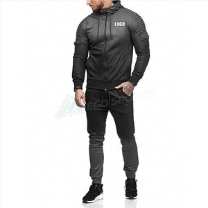 Conjunto Deportivo de Verano para Hombre, Color Gris, Estilo Informal, con Franja Lateral, Transpirable, de Spandex y Algodón, Cintura Elástica - Product Image 5