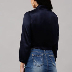 Conjunto Deportivo de 2 Piezas para Mujer, Chaqueta Corta con Cremallera y Pantalones, 100% Nailon, Cortavientos, Informal, con Capucha, de Alta Calidad - Product Image 3