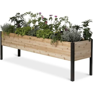 Jardinière surélevée à 3 niveaux en cèdre rouge, bac à plantes en bois pour légumes, herbes et fleurs, kit de jardinage pour extérieur, prix le plus bas - Product Image 3