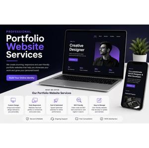 Los mejores servicios de portafolios web con diseño personalizado, diseño adaptable y optimización SEO para ampliar su presencia digital - Product Image 1