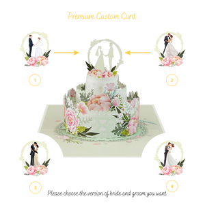 Tarjeta de felicitación 3D hecha a mano con diseño de pastel de boda, regalo romántico de San Valentín, fabricante de tarjetas de papel artesanales de Vietnam - Product Image 6