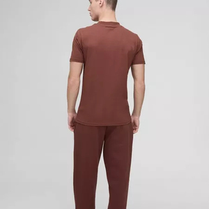 Factory Custom Summer Men's Jersey Knitted Oversized <b>T</b>-<b>Shirt</b> Quick Drying <b>Half</b> <b>Sleeve</b> 100% Cotton Loose Fit Printed O-Neck Front - Product Image 4