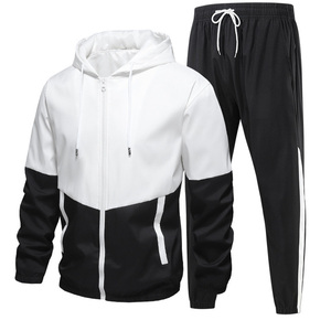 Ensemble survêtement molletonné pour homme OEM personnalisé, nouveau, contrasté, haute qualité - Product Image 5