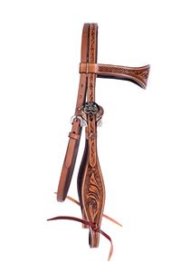 Conjunto de tachuelas de caballo de cuero tallado occidental de calidad superior-Collar de pecho de cabeza ligero Tendencia de cuero Argentino de temporada - Product Image 4