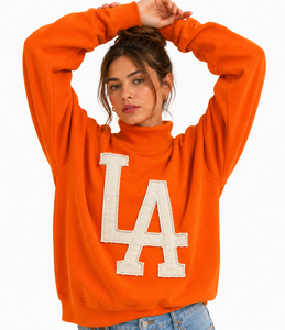 Custom Women's Oversized Turtleneck Knitted 100% Cotton Quick Dry Breathable Eco-Friendly Casual Winter Pullover Sweatshirt - Product Image 4