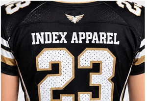 Index Apparel Camiseta de fútbol de malla negra para mujer, cuello en V, manga corta, ajustada, transpirable, ropa deportiva de equipo 23 - Product Image 4