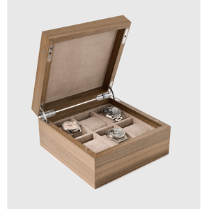 Boîte à montres rectangulaire de luxe pour homme en bois, artisanat royal, pour organiser des montres de luxe, avec couvercle en acrylique, en promotion - Product Image 5