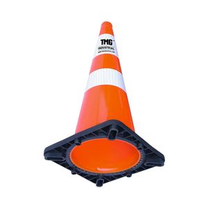 Cono Stradale Riflettente in PVC da 29 Pollici, 252 Coni con Base Quadrata da 14 Pollici, Bande Riflettenti ad Alta Intensità per Clima Caldo e Freddo TMG TC29 - Product Image 5