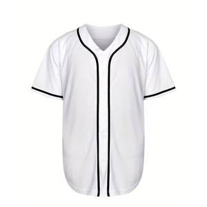 Camisetas de Softbol Casuales con Bloques de Color, Camisa de Manga Corta con Botones para Hombre en Estilo Único y la Mejor Calidad - Product Image 2
