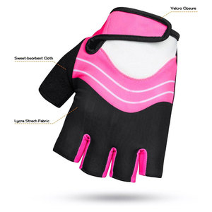 Genuine Leather Cycling Gloves PU Synthetic Leather Silicone Grip Non-Slip Butter Fly Mesh for Sports Shock Absorbing Riding - Product Image 4