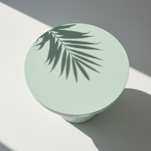 Mesa Auxiliar de Diseño Moderno, Mesa de Centro con una Sola Pata, Color Marrón Claro, Mueble de Hogar de Lujo y Duradero, Color Dinámico - Product Image 6