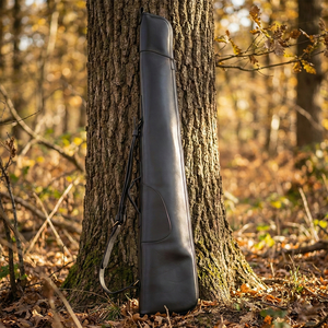 Housses de fusil de chasse en cuir véritable imperméables, housses de fusil de chasse en cuir robustes pour l'hiver, sur mesure, couleurs unies, housses de fusil de chasse en cuir antidérapantes - Product Image 6