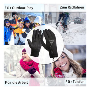 Guantes Cómodos para Verano y Otoño, Guantes de Ciclismo de Poliéster Impermeable con Tela de Neopreno y Estampado de Silicona - Product Image 3