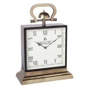 Metal Vintage Antique Bronze Metal Desk <b>Clock</b> Modern Scroll Design for Anniversary Decorative Table Use Tableware <b>Clock</b> - Product Image 2