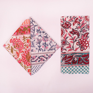 Pañuelo Cuadrado de Algodón con Estampado Floral Boho, Bandana, Suave al Tacto, Informal, Único, Accesorio Unisex para Bolsa - Product Image 3