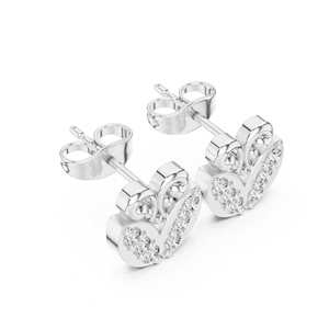 ต่างหูเพชรทรงกลมทองคำ 14K เพชรเพาะเลี้ยงสำหรับผู้หญิง สวมใส่ได้ทุกวัน |   เพชรที่เพิ่งเพาะเลี้ยง - Product Image 6