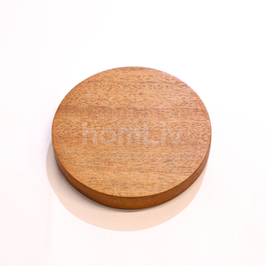 OEM Natural Eco Friendly Aleta Teak Wood Drink Coaster Sustainable Food Safe No Paint and Varnish Halal Customized Kitchen - Product Image 6