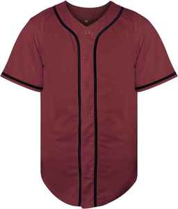 Uniforme de Béisbol de Buena Calidad, Nuevo Diseño, Manga Corta, 100% Poliéster, Personalizable, Ropa de Equipo, Precio Económico al por Mayor - Product Image 1