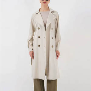 Abrigo Largo Premium para Mujer, Mezcla de Lana, Abrigo Grueso y Cálido para Invierno, Ropa Exterior Elegante e Informal, Abrigo de Lana - Product Image 1