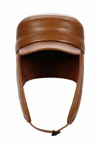Luxury Cowhide Leather Winter Ear Flap Baseball Cap – Adjustable Cold Weather <b>Hat</b> - Product Image 4