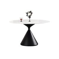 Table à manger design, table basse noire, mobilier moderne et simple pour salon et réception