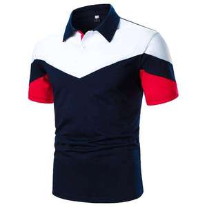 Nouveau design unisexe, polo de golf brodé/imprimé, haute qualité, t-shirt polo en coton uni pour homme - Product Image 6