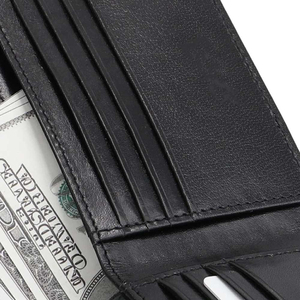 Portefeuille en cuir pour homme avec protection RFID, porte-cartes sécurisé, portefeuille bifold en cuir véritable avec blocage RFID, marque personnalisée - Product Image 5