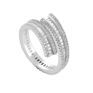 Anillo de Moissanita Creada en Laboratorio con Baño de Rodio de Alta Calidad, Estilo Hip Hop, Corte Brillante, Atrevido y Moderno, Regalo para Hombres o Mujeres - Product Image 2