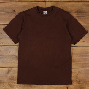 T-shirt à manches courtes en coton lourd pour homme Shaka Wear, col rond, Shaka Wear adulte, marron, avec étiquette au col, T-shirts - Product Image 1