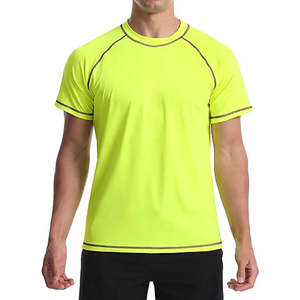 Nouvelle Arrivée - Maillots de Bain Rash Guard Homme à Manches Courtes en Spandex Polyester Doux de Haute Qualité pour Sublimation - T-shirts de Sport - Vente Chaude - Product Image 1