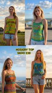 เสื้อกล้ามผู้หญิงแบบออกแบบได้ตามต้องการความยาวสั้นสวมใส่สบายระบายอากาศได้ดีสไตล์โบฮีเมียนที่เป็นทางการทันสมัย - Product Image 1