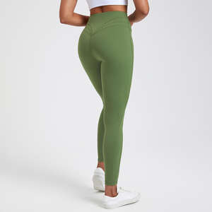 Leggings de Yoga para Mujer, Cintura Alta, Tejido Cepillado de Alta Calidad, No Transparentes, Secado Rápido, Ecológicos, Spandex/Algodón, para Entrenamiento - Product Image 1