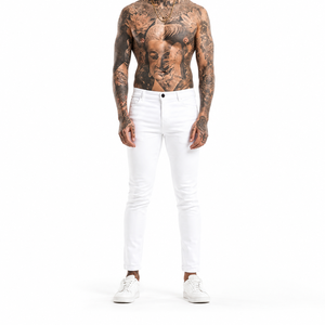 Jeans de Hombre Ligeros, de Pierna Recta, Estilo Urbano, Lavados, Diseño Personalizado, Calidad Premium, 100% Algodón, Ecológicos, Más Vendidos - Product Image 1
