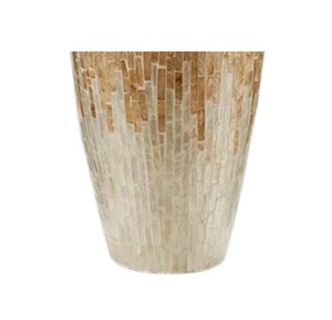 Vase haut de gamme en or incrusté de nacre, artisanat fait main du Vietnam - Product Image 3
