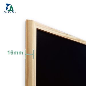 Rustic Magnetic Chalkboard with Natural Pine Wood Frame for Home and Café Display - Product Image 2